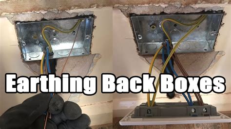 how to earth a metal back box|metal backbox earth connections.